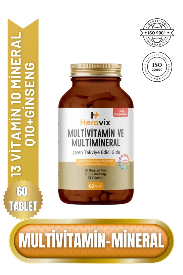 Herovix Multivitamin ve Multimineral 60 Tablet