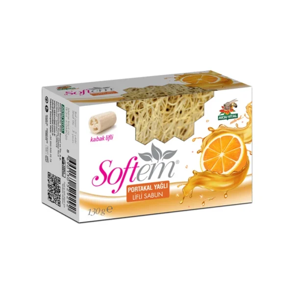 Portakal Yağlı Kabak Lifli Sabun 130 Gr