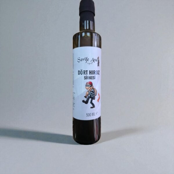 4 Hırsız Sirkesi – Geleneksel Doğal Karışım (500 Ml)