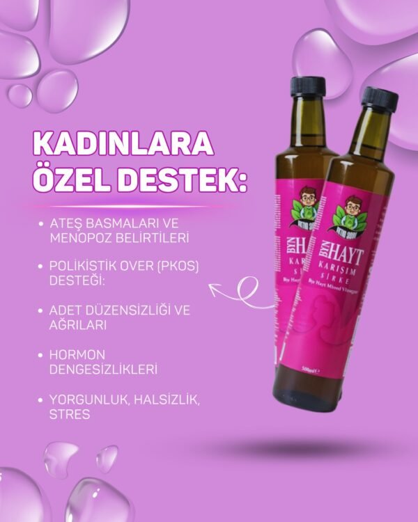 Sirke Byn Hyt  – Hayıt Otu, Aslan Pençesi Ve Civanperçemi Sirke Karışımı 500 Ml